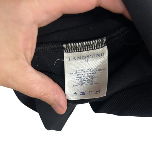 Minimalist Tennis Core Racerback Tank‎ Lands’ End Navy White Size 12 - Picture 5 of 6